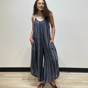 Boho Striped Oversize Jumper Romper Jumpsuit